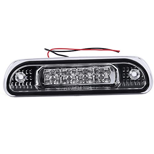 VRracing LED 3rd Brake Tail Brake Light Rear High Mount Tail Stop Lamp Compatible For Jeep Grand Cherokee 1999-2004 Clear Lens
