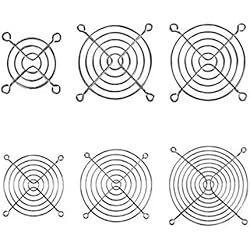 Mejor Ventilador 120Mm KBREE Protector de Dedo de Alambre de Metal Plateado for Ventilador de CPU, Protector de Parrilla de Ventilador de CC, niquelado, 40/60/80/90/120mm, 1 ud. (Color : 60mm 2pcs)