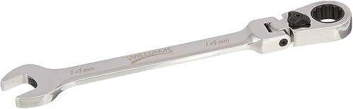 Miniatura 8 de Williams JHW1216RCF Llave combinada SAE reversible de cabeza flexible de 12 puntos, con acabado cromado pulido - 12 pulgada