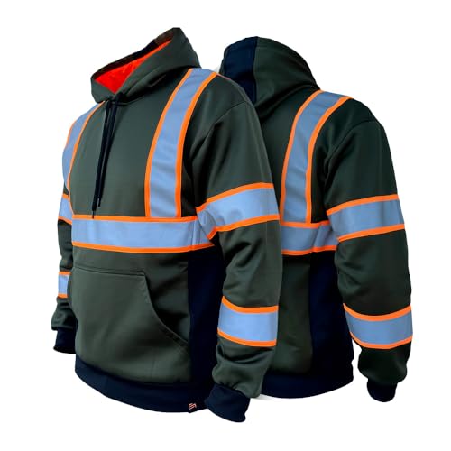 SafetyShirtz Men's SS360 Basic Type-R & Type-O Reflective Safety Hoodie
