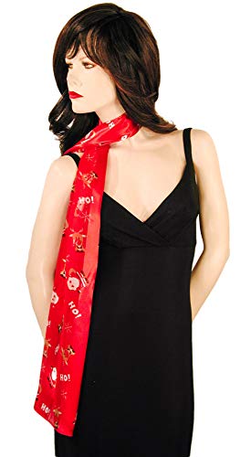 Ho Ho Santa Reindeer Christmas Holiday Scarves with Gift Box Option3