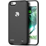 iPhone 6 6s Battery Case,Smiphee 2500mAh Portable Charging Case for iPhone 6 6s(4.7 inch) Extended Battery Juice Pack/Lightning Cable Input Mode-(Black)