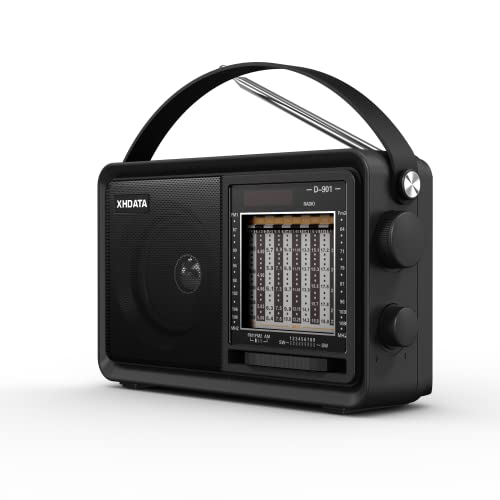 Radiwow D-901 Shortwave Radio Am/Fm/Sw Analog Dsp Radio Transistor Radio With Good Reception Battery Operated Or Ac Power Usb/Tf Mp3 Player And Wireless Bt Play cover