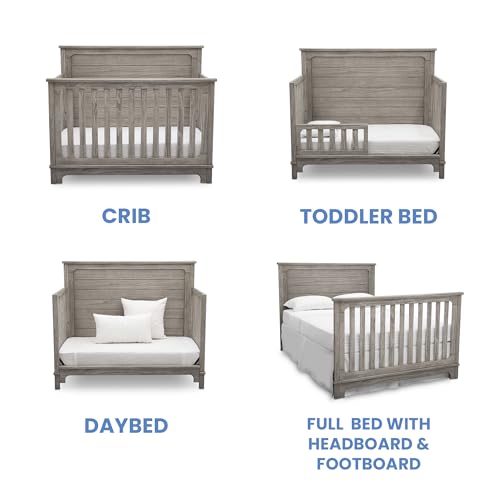 Delta-Children-Simmons-Kids-Slumbertime-Monterey-4-in-1-Convertible-Crib-Rustic-White Delta Children Simmons Kids Slumbertime Monterey 4 in 1 Convertible Crib Rustic White