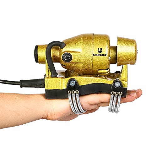 Leadwort® Powerful Double Speed Built Floating Action Body/Head Finger Massager Pain Relief Device (Golden)