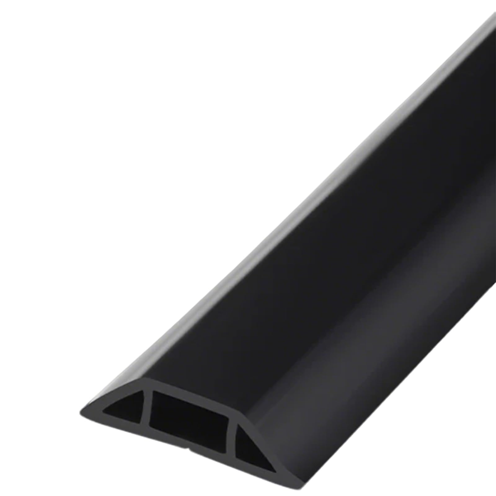 Nascondicavo Da Pavimento，Cavità Per Cavi Nascosta Per Uso Scolastico, Copricavo Da Pavimento Autoadesivo In PVC Morbido(Black,3m)