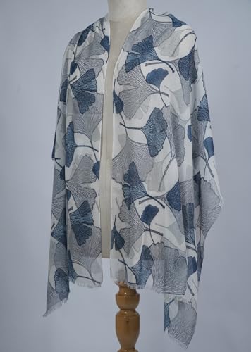 Image of VIC Cotton Modal Digital Print Scarf for Women | Digital Print Designer Stole | Soft Lightweight Luxury Wrap | Premium Cotton Modal Blend | 55 x 170 cm | VIC-SM-DP5517