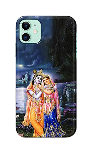 Image of Printed Hard Back Cover Case for Apple iPhone 11 Back Cover (Radha Krishna) -1803