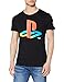 Sony Herren Sony Playstation Classic Logo And Colours T Shirt, Schwarz (Black), L EU