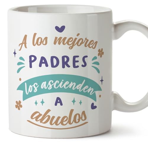 Imagen de MUGFFINS Tazas para ABUELO En Español Mejores Padres Ascienden Abuelos 11 oz