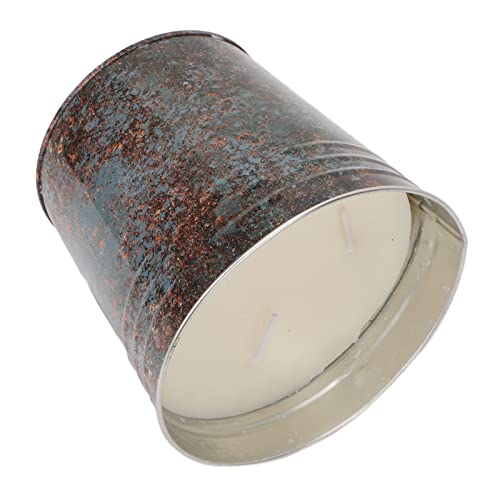 Badafaci Velas de Citronela, Cubo de Metal de 3 Mechas, Aromaterapia de Cera de Soja para Exteriores, para Jardines, Barbacoas, Acampadas, Reuniones Familiares