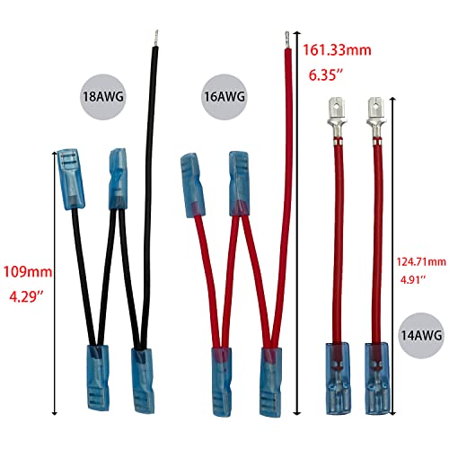 Image of 2 Gang UTV Rocker Switch Panel with Jumper Wire Set - Male & Female Terminals for Car, Boat, Marine, Yacht Dashboard Switch Wiring - Waterproof