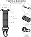 Zmains 4 PackTactical Belt Clip, Tactical Gear Clip T-Mount Clash Hook, Molle Clip Outdoor Tactical Accessories Webbing Belt Molle Belt Clip with Metal Hook for Tactical Backpack Vest Belt，Black