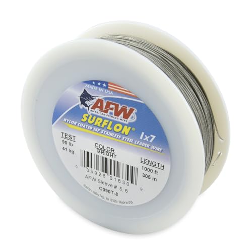 Image of American Fishing Wire Surflon Nylon Coated 1x7 Stainless Steel Leader Wire