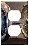 Switch Plate Outlet Cover - Sport Gym Fitness Bodybuilding Dumbbell Metal