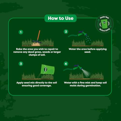 Envii Patch Repair – Fast Growing Grass Seed Mix Repairs Damaged Lawn Patches by Dogs Urine, Pet Friendly Tailored to UK Climate, Ideal for Overseeding & New Lawns, Treats Up to 50 Patches