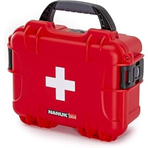 Nanuk 904 waterdichte EHBO-prepper Survival Gear stof- en slagvaste koffer – Niet ingevuld – Rood