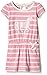Hatley Girls' Little Girls' Horses and Flowers-Ticking Dropped Waist Dress