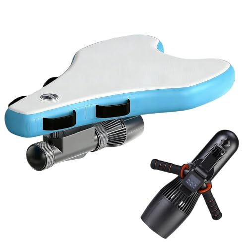 BoTongSiHai Scooter Submarino Y Bodyboard - Motor Sin Escobillas 500W, Velocidad 3-7 Km/h, Batería 10000/16000mAh, Autonomía 40-130/60-180 Min, 3-en-1 para Paddle Surf Y Snorkel(500W10A)
