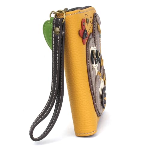Image of CHALA Zip Around Wallet, Wristlet, 8 Credit Card Slots, Sturdy Pu Leather