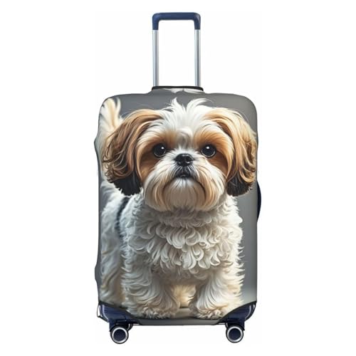 Luggage Cover Elastic Suitcase Cover Protector Washable Travel Baggage Covers Shih Tzu Dog Luggage Covers Carry On Suitcase Baggage Cover 18-32 Inch X-Large