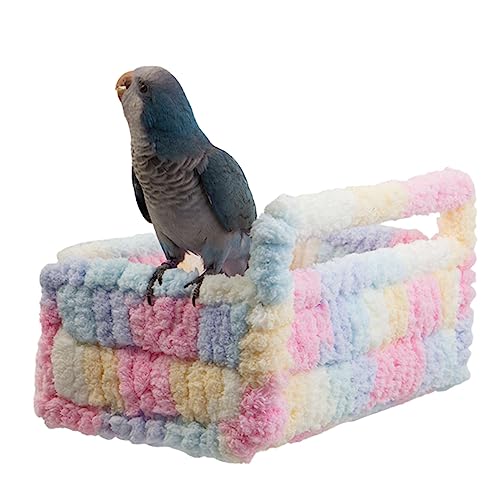 Image of Warm Bird Nest House Bed Hammock Toy for Pet Parrot Parakeet Cockatiel Conure Cockatoo African Grey Eclectus Amazon Lovebird Budgie Finch Canary Hamster Rat Chinchilla Squirrel Cage Perch