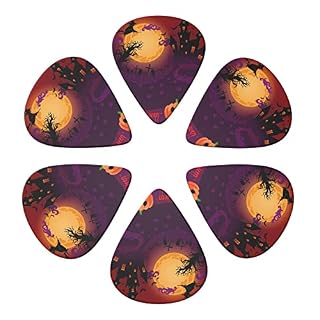 Happy Halloween Lot de 6 médiators pour guitare acoustique, guitare électrique, basse, ukulélé – fin, moyen et épais - Les Beatles, Paul McCartney, John Lennon, RIngo Starr, George Harrison Happy Halloween Lot de 6 médiators pour guitare acoustique, guitare électrique, basse, ukulélé – fin, moyen et épais – Image 4