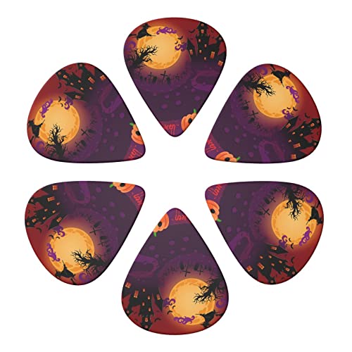 Happy Halloween Lot de 6 médiators pour guitare acoustique, guitare électrique, basse, ukulélé – fin, moyen et épais - Les Beatles, Paul McCartney, John Lennon, RIngo Starr, George Harrison Happy Halloween Lot de 6 médiators pour guitare acoustique, guitare électrique, basse, ukulélé – fin, moyen et épais – Image 5