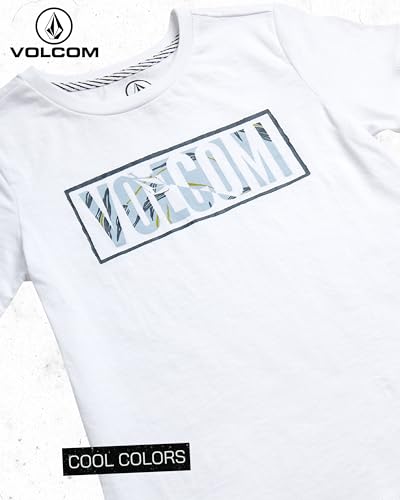 Image of Volcom Baby Boys Swim Set - 2 Piece Short Sleeve Swim Shirt Graphic Tees & Board Shorts - Infant Toddler Little Boys Swimsuit