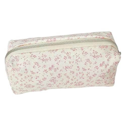 Kosmetiktasche - Make-up-Pinseltasche Mit Blumenmuster | 18x6x7cm Aufbewahrungs-Make-up-Tasche Für Damen Und Mädchen | Reisetasche Für Reisen Und Badezimmer-Organisation