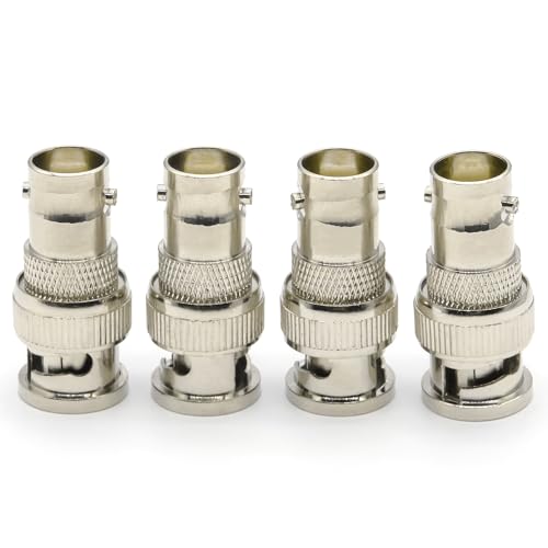 Adaptador BNC Macho a Hembra 4 Piezas miniatura 5