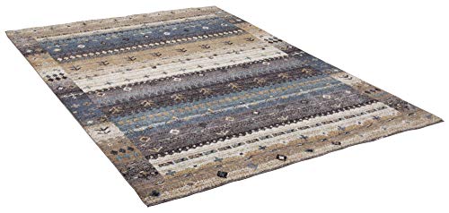 Klassischer Orient Teppich | Gabbeh Style | wie handgeknüpft | super weich und angenehm | 240 x 340 cm; Farbe: Grau… – Bild 3