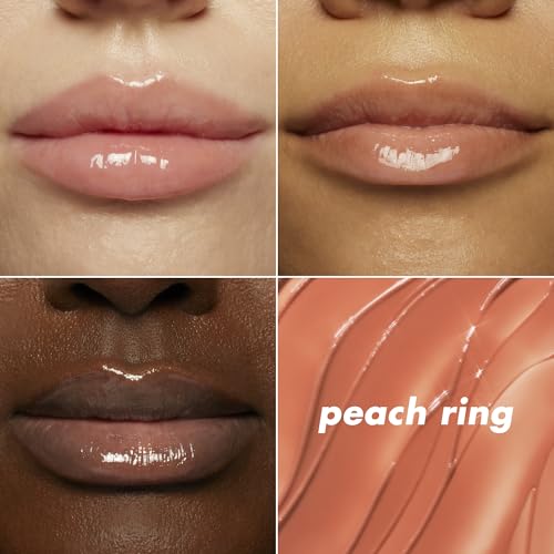 Image of e.l.f. Glow Reviver Melting Lip Balm, Hydrating Tinted Lip Balm For A Glossy Finish & Soft, Supple Lips, Vegan & Cruelty-Free, Peach Ring