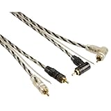 hochwertiges, verdrilltes, sehr flexibles Cinch-Kabel mit Remoteleitung zum Anschließen eines Radios z.B. an einen Verstärker