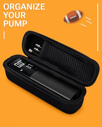 Image of Pumteck Electric Ball Pump, Smart Air Pump Portable Fast Ball Inflation with Precise Pressure Gauge and Digital LCD Display for Football Basketball Volleyball Football