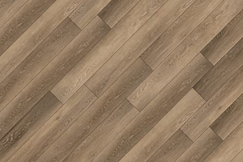 12” Cut Sample Vinyl Plank, Diy Click Installation, 40 Mil Wear Layer, Waterproof Flooring, Elmstead #TOP2