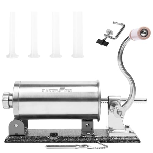 2.5 Lb Horizontal Stainless Sausage Stuffer
