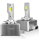 EASIREACH D3R D3S LED Bulbs, 30000Lumens 150W 6500K White, Xenon HID Replacement Lights, Plug and Play, High and Low Beam, Canbus Error Free, LED Fog Light Bulbs,Pack of 2