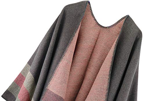 Shmily-Girl-Damen-Poncho-Habe-Gestrickt-Kaschmir-Ueberdimensionalen-Decke-Kap-Schal