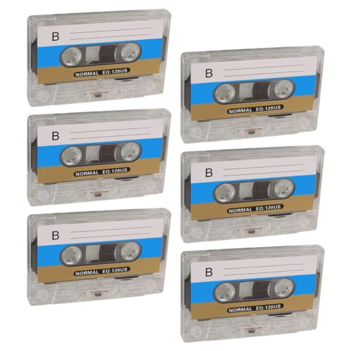 Cintas de casete vírgenes de 30 minutos ULTECHNOVO retro para audio de bodas y cumpleaños de 6 uds