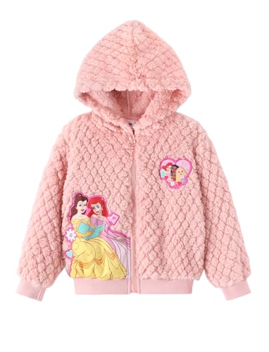 Image of Disney Girl /Boy Fleece Jacket Zipper Sherpa Fuzzy Hoodie Winter Coat 2-13Y