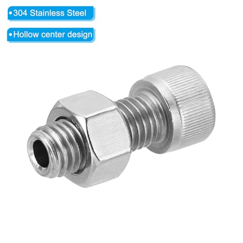 PATIKIL M12x30mm 304 Stainless Steel Hollow Bolt - Image 4