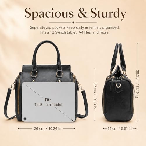 Bolso Tote para mujer, mediano con correa ajustable y removible miniatura 7