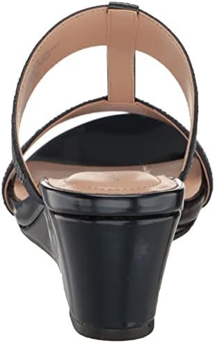 Bandolino Women's IHAVETO2 Wedge Sandal, New Luxe Navy 400, 5 | Image 2