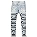 Anbreuinron Boy's Skinny Fit Ripped Destroyed Distressed Fashion Denim Jeans Pants,199-15,14