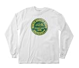 North Dakota State Bison 100-Percent Pre-Shrunk Vintage Circle College Long Sleeve Tee, Large, White