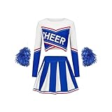 AJUSTEMENT CONFORTABLE : L'uniforme de pom-pom girl est conçu pour un ajustement confortable, permettant une grande liberté de mouvement lors des performances et assurant que les pom-pom girls peuvent montrer leurs compétences avec confiance