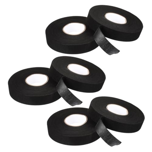 LIFKOME 6 Rolls High Heat Wire Harness Tape of Self Adhesive Electrical Wrap Flexible Cloth for Car Engine Insulation Circuit Maintenance