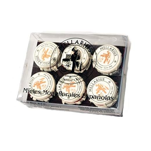 Miel Mellarius packglass 6 variedades monodosis 40 g -Total 240 g