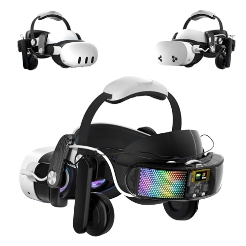 WOUNMTT Head Strap for Meta Quest 3/3S, Audio VR Head Strap...